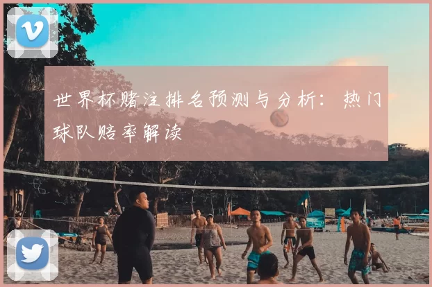 世界杯赌注排名预测与分析：热门球队赔率解读