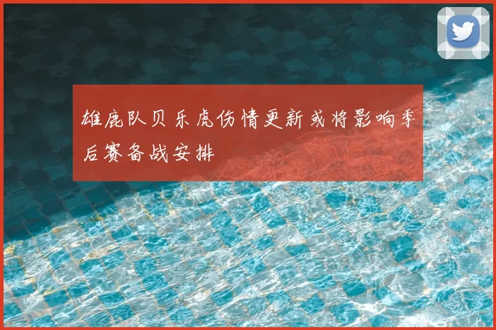 雄鹿队贝乐虎伤情更新或将影响季后赛备战安排