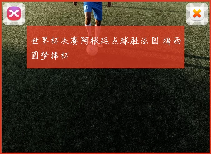 世界杯决赛阿根廷点球胜法国 梅西圆梦捧杯